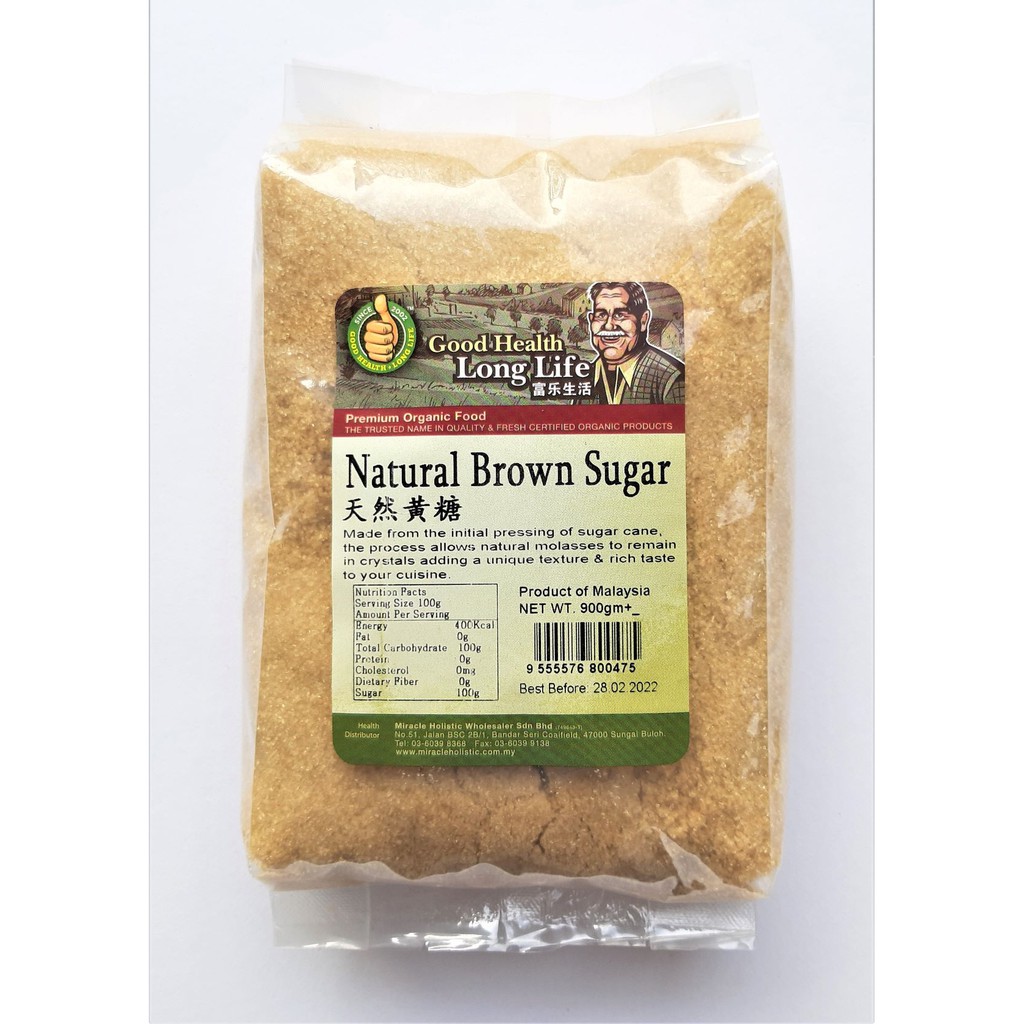 MIRACLE HOLISTIC NATURAL BROWN SUGAR 900G